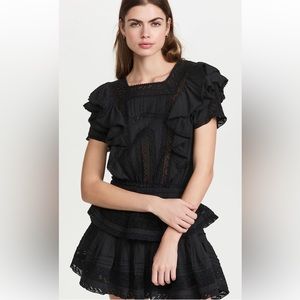 EUC LoveShackFancy Natasha Dress small Black